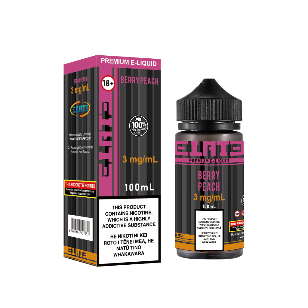 Elate Vape Berry Peach E-liquid 100ml