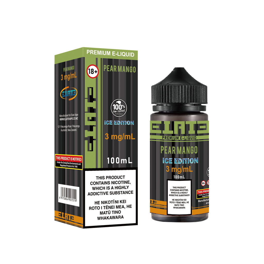 Elate Vape [Ice Edition] Pear Mango E-liquid 100ml