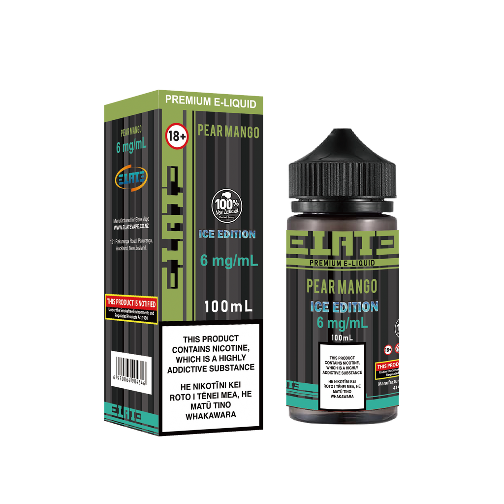 Elate Vape [Ice Edition] Pear Mango E-liquid 100ml