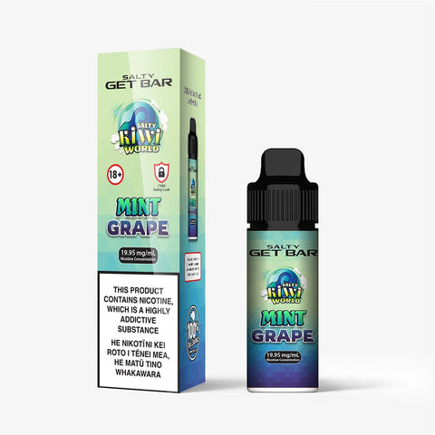 Salty GET Bar Mint Grape Disposable Vape | Shosha Vape NZ