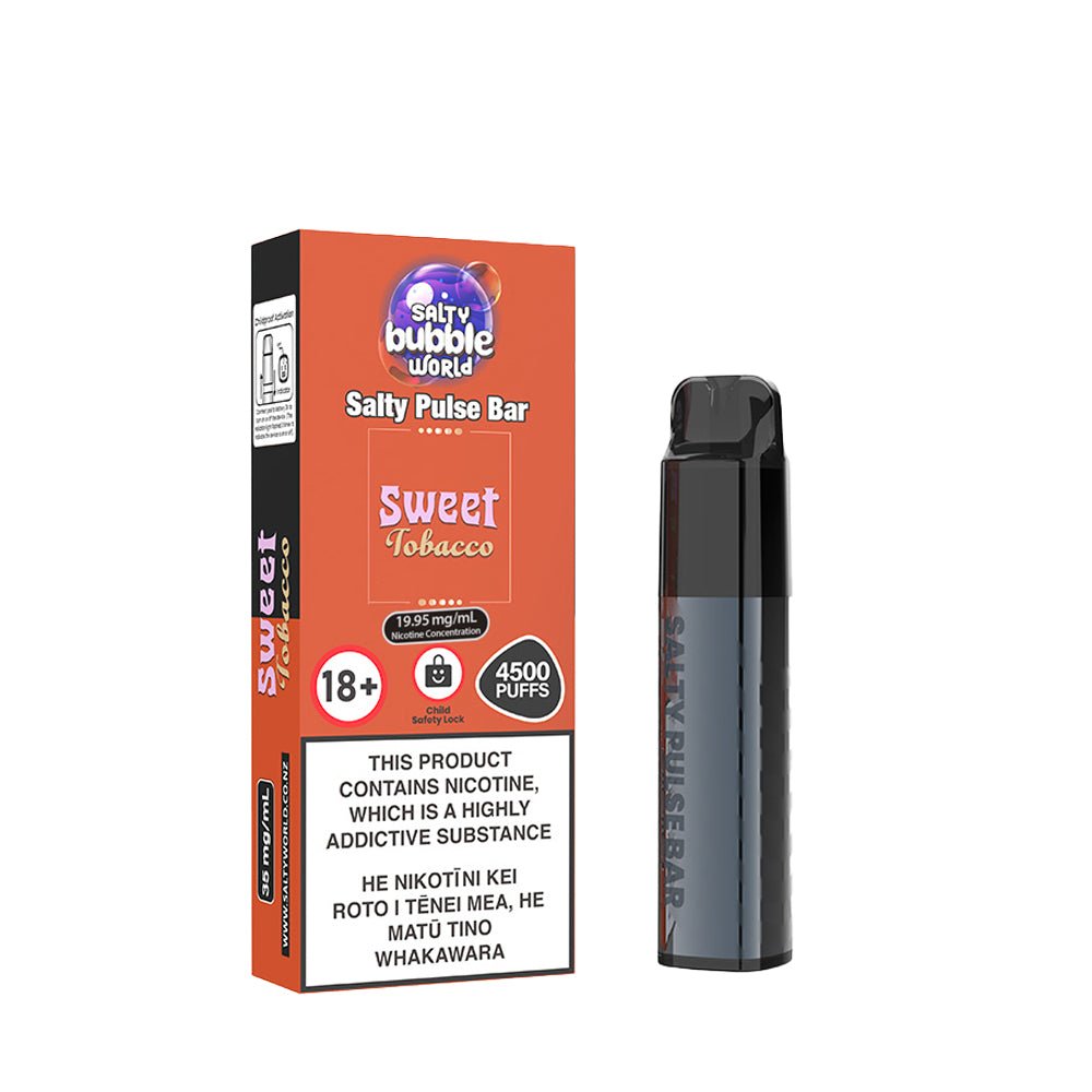 Salty Pulse Bar Sweet Tobacco Disposable Vape | Shosha Vape NZ